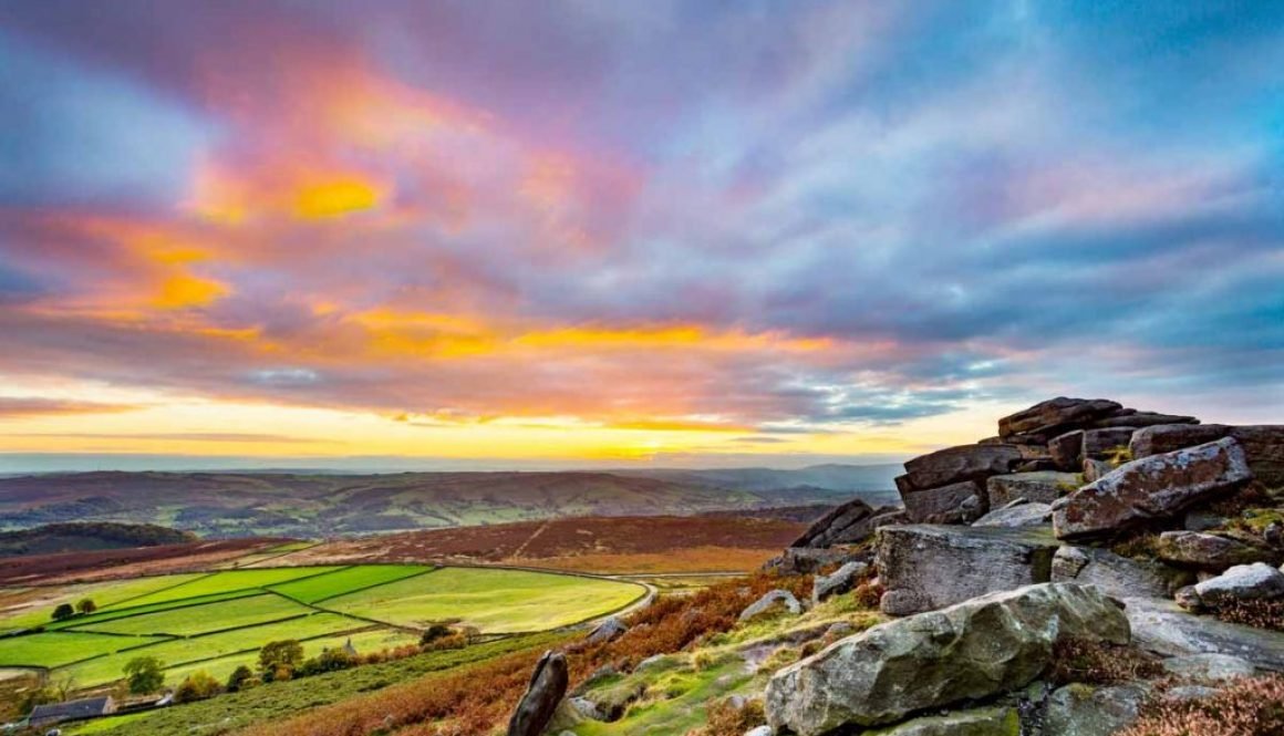 Sunset at Stanage