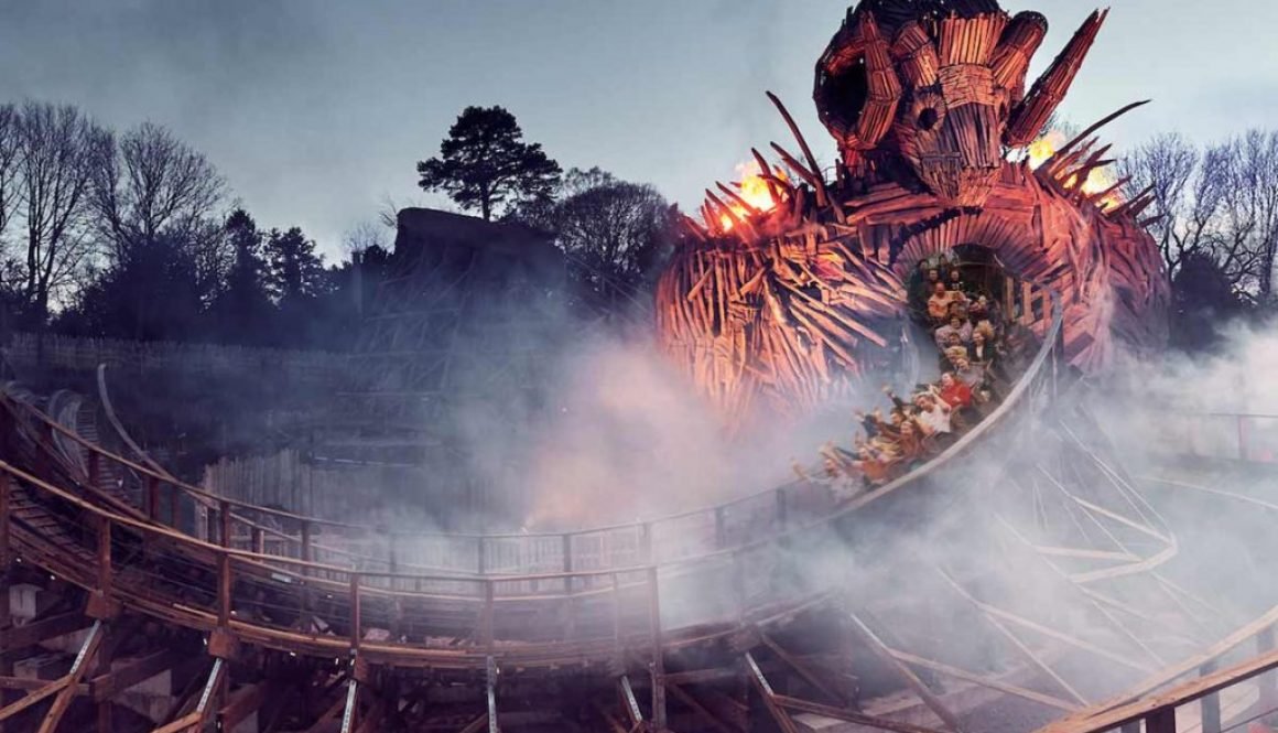 Alton Towers Wicker Man Rollercoaster