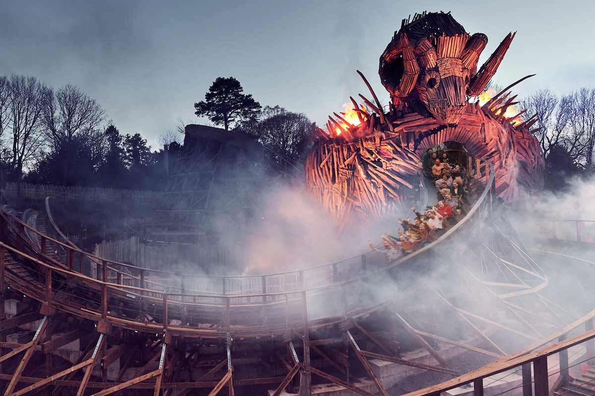 Alton Towers Wicker Man Rollercoaster
