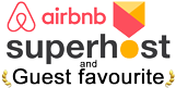 AirBnB Superhost and Guest Favourite award 2025